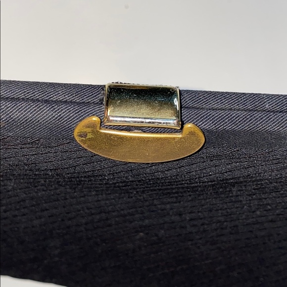 Vintage Pleated Black Clutch - Picture 4 of 7